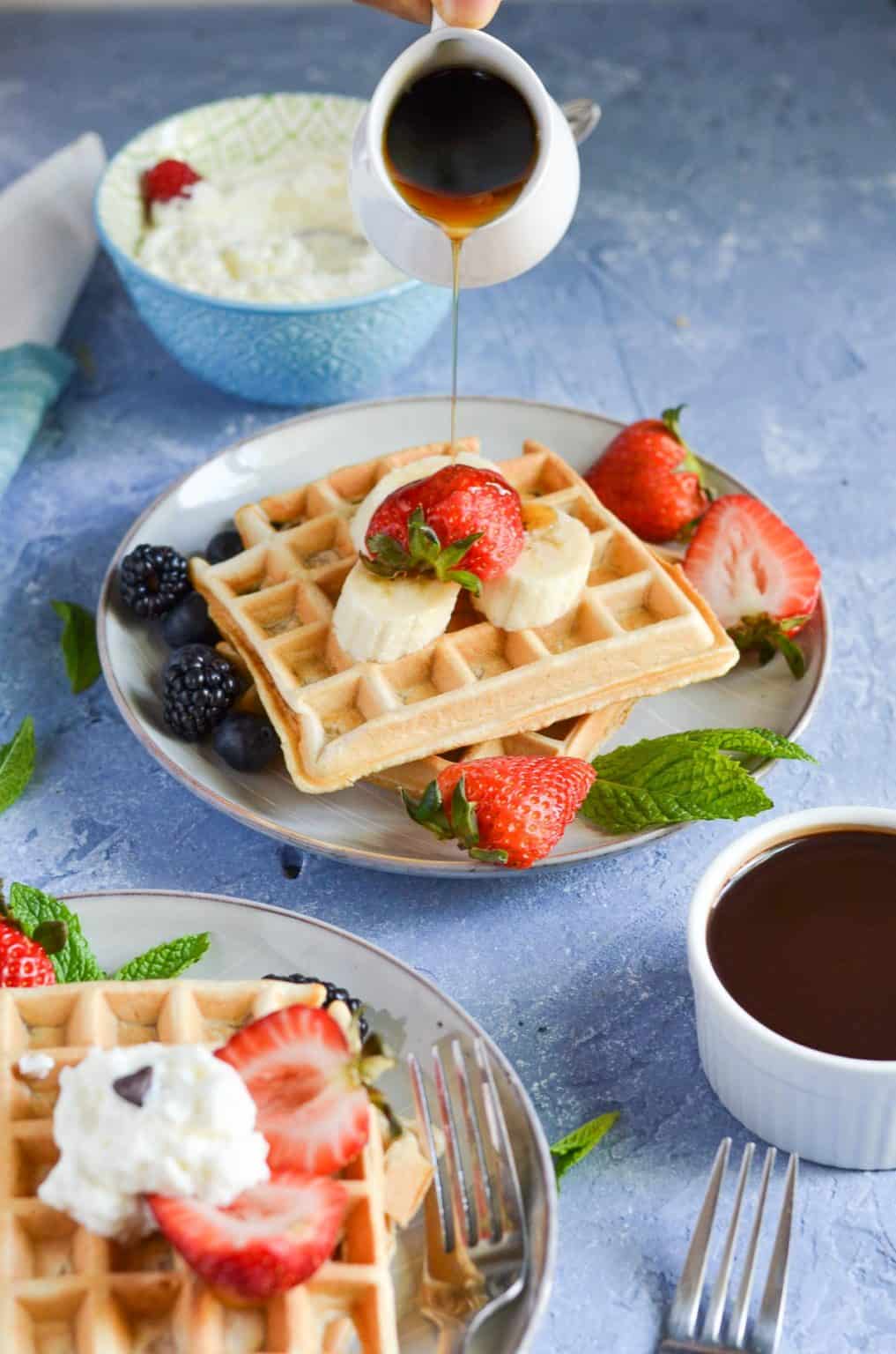 Healthy Whole Wheat Waffles With Egg White - Fit Meal Ideas