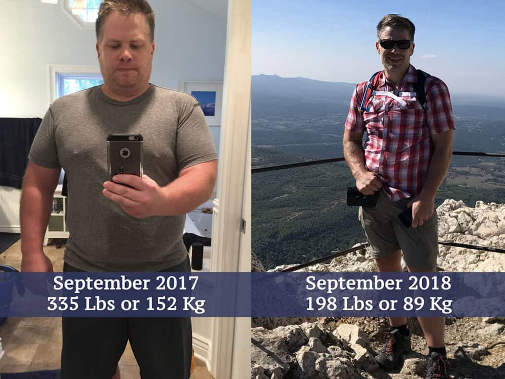Scott Groth before and after keto weight loss